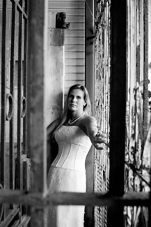trash-the-dress portrait
